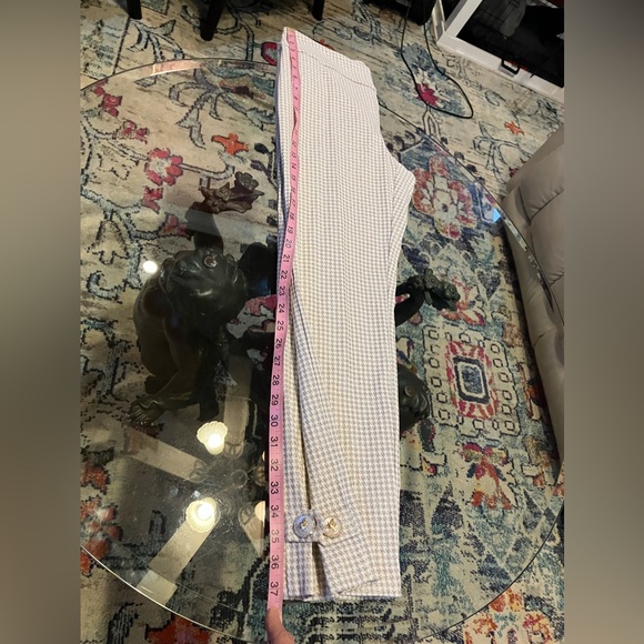 UP TUMMY CONTROL ANKLE BUTTON EMBELLISHED PANTS SZ 10 - Picture 5 of 7